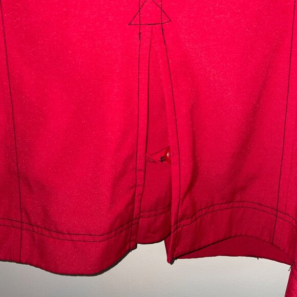 Marisota Womens Red Button-Up Coat Size US 10 Polyester Outerwear With Pockets - Picture 7 of 11
